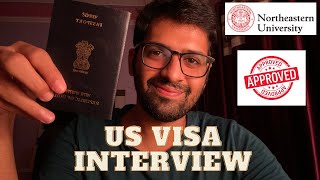 My 1 min US VISA(F1) Interview Experience | Northeastern University