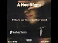 Curse - A HOE NIGGA (Official Lyric Visualizer)