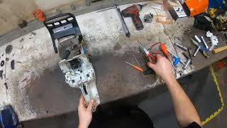 How to replace cylinder and piston Stihl MS 291 / 391 ( assembly video )