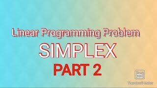 LPP- SIMPLEX METHOD - PART 2 | Management Science | M.com | BBA