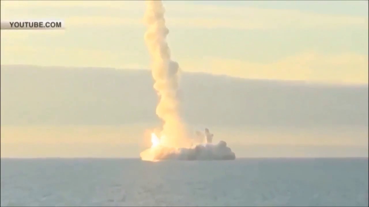 Russian Bulava Missile Explodes During Test Firing - YouTube