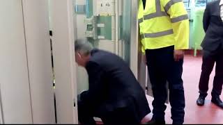 Philip Hammond in Bradford at the Openreach training centre. 15th March 2018