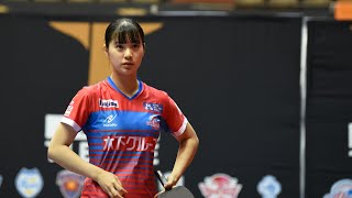 【卓球 Tリーグ公式】浜本由惟 長﨑美柚 トップおとめピンポンズ名古屋 vs 木下アビエル神奈川 2020年12月14日（月）ノジマTリーグ2020-2021シーズン ハイライト＆試合後インタビュー