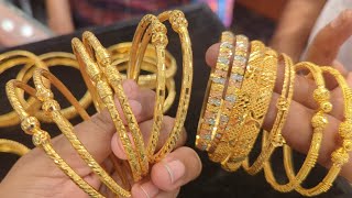 ৭ আনা সোনার সলিড ফাঁপা বালা রুলি 😍,Papri jewellere/Gold Bangle