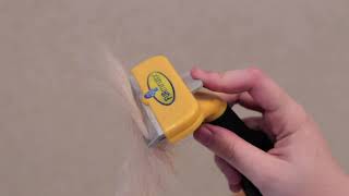 The Furminator dog brush in action at RSPCA