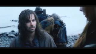 Kili and Tauriel Beach scene