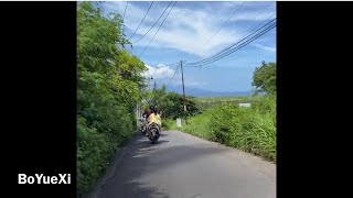 Motorcycling at Nusa Penida island in Bali 摩托骑行佩尼达岛 巴厘岛自驾游