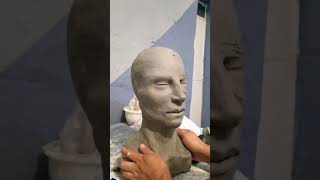 Modelado de rostro, II/ sculpting a head in clay II/ modellazione del viso II