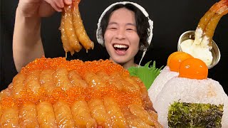 ASMR Shrimp marinated in soy sauce‼️【eating sound/mukbang】