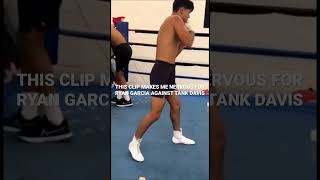 EPIC MUST WATCH VIDEO FOOTAGE: EXTREMELY HUGE RYAN GARCIA SHADOW BOXING FOR GERVONTA TANK DAVIS !