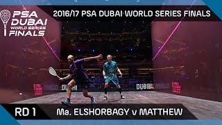 Squash: Ma. ElShorbagy v Matthew - Rd1 - PSA Dubai World Series Finals 2016/17