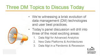 TDWI What's Ahead in Data Management 2021 | TDWI Webinar