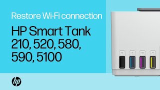 Fix “Printer Offline” message | Restore Wi-Fi connection | HP Smart Tank 210, 520, 580, 590, 5100