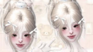 ZEPETO face tutorial | tutorial oplas zepeto girl | oplas zepeto [ pretty girl ] non pro \u0026 pro mode