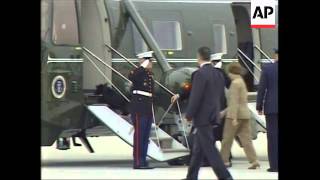 WRAP Bush returns from Texas, adds White House arrival