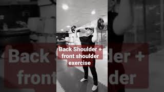 #تمرين_كتف_أمامي + خلفي بار حر back Shoulder +front shoulder