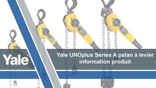 Yale UNOplus Series A   Palan à levier