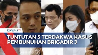 Daftar Tuntutan 5 Terdakwa Ferdy Sambo Cs dalam Kasus Pembunuhan Brigadir Yosua Hutabarat