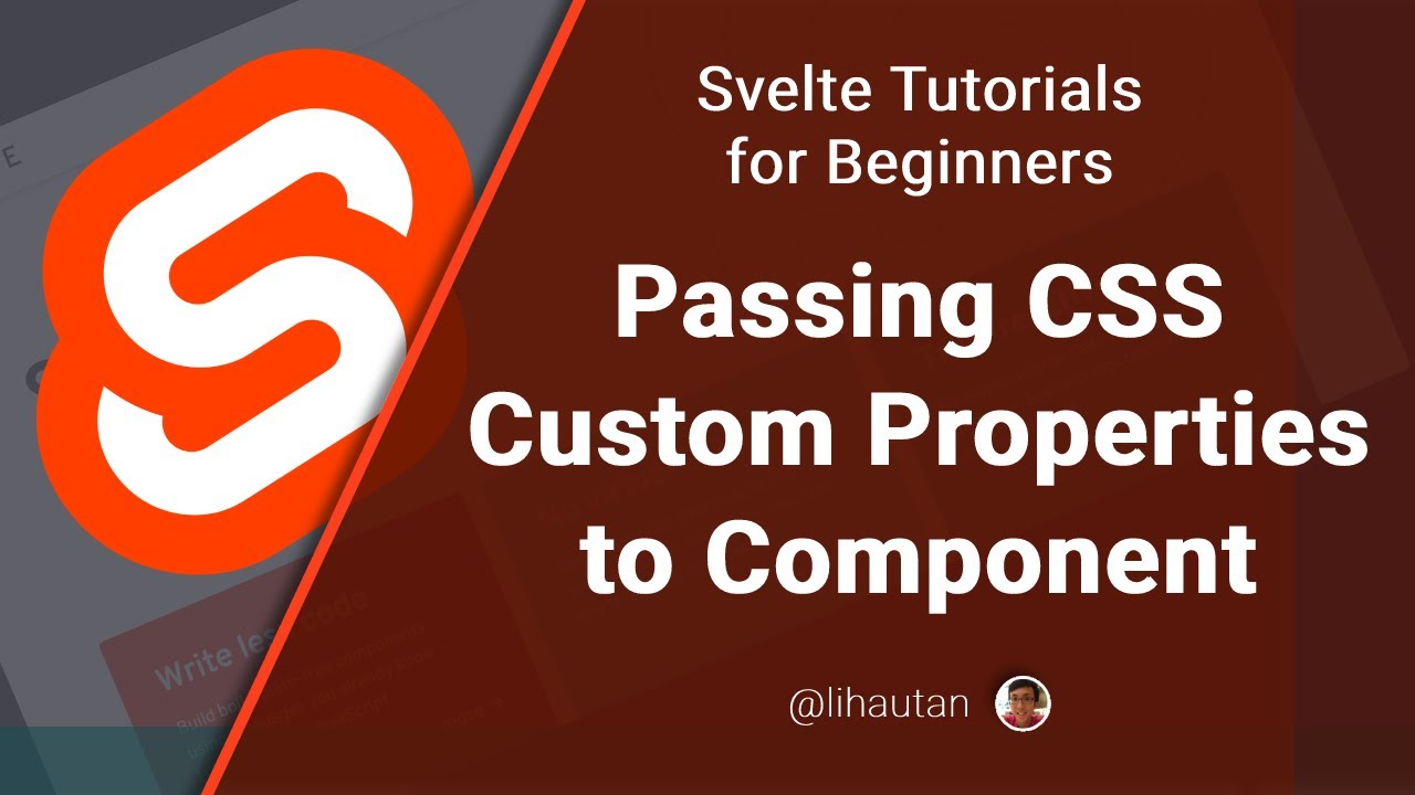Svelte Tutorial For Beginners: Style Your Svelte Component [3/3 ...