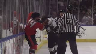 Daniel Amesbury vs Dilan Savenkov fight ECHL 12/07/24