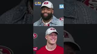 Trent Williams got asked who should be MVP CMC or Purdy his response: classic #shorts  #49ers