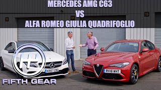 Mercedes AMG C63 vs. Alfa Romeo Giulia Quadrifoglio - The COMPLETE challenge | Fifth Gear
