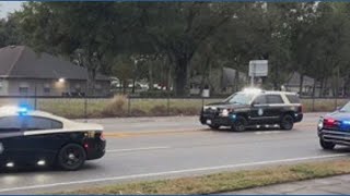 Law enforcement on the scene of a deadly crash in Tampa