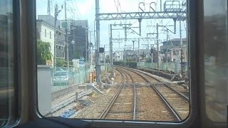 前方展望 2016.05.31 阪急 今津北線 甲東園駅～仁川駅間 7000系 7001F 普通 宝塚 行き 阪急電車 阪急電鉄