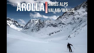 Ski video from Arolla ski station in the Swiss Alps