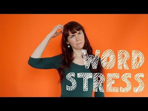 Where is the stress in the word pencil?