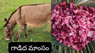 Village Style Donkey Meat Fry || How To Cooking Donkey fry || #shorts