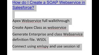 Salesforce SOAP API: Create Apex Web Service + WSDL (2026)