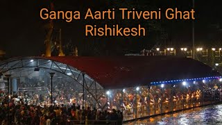 🙏 🔥Live Ganga Aarti Triveni Ghat Rishikesh🔥🙏27-Fab-2025🔥#