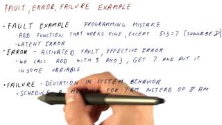 Fault, Error, and Failure Example - Georgia Tech - HPCA: Part 5