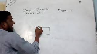 Area of rectangle, perimeter | program flowchart, Algorithm