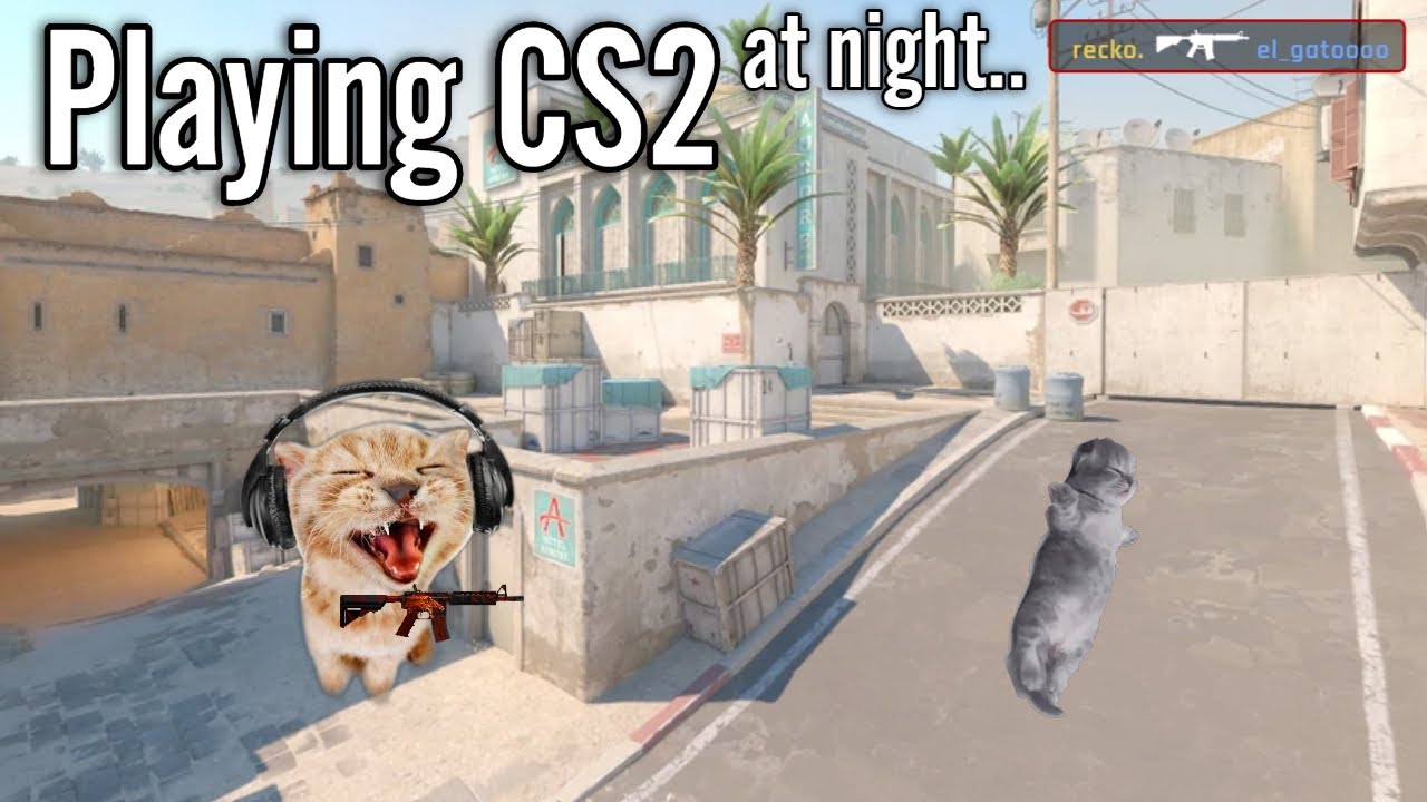 Playing Cs2 At Night Youtube