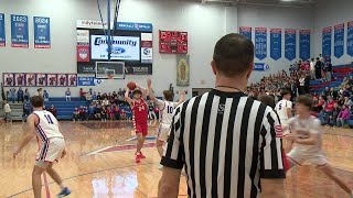 Friday Night Fast Break Play of the Game nominee: New Palestine's Julius Gizzi