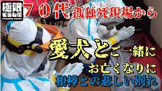 【７０代孤独死現場】愛犬とご一緒にお亡くなりに、相棒との悲しい別れ