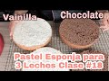 Pastel Esponja Vainilla y Chocolate paso a paso👩‍🍳Pasteles de 3 leches👨‍🍳 Clase #18 Reposteria en YT