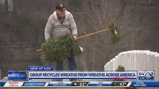 Group recycles wreaths from Wreaths Across America