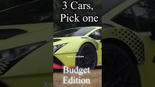 Budget Edition—Three cars choose one #cars #automobile #theboys #carlover#toyota #suzuki#viralshorts