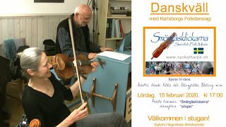 Folkmusik - danskväll i Karlsborg,  15 februari 2020