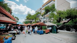 My Grocery Shopping Day in Nea Smyrni's Laiki Agora Athens | Daily Life Silent Vlog Greece