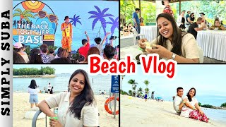 Office Party at Sentosa Beach | Singapore Lifestyle | Simply Suba Vlogs