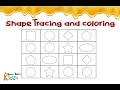 trace and colour | fun activity | learn to trace | buzz buzz kids