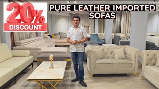 Leather Sofa, Beds, Massive Discount Arrivals | Luxury Sofas, Functional, L Corner | Sofa Factory