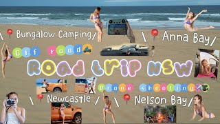 Vlog | 2 hours from Sydney | Bungalow Camping | Anna bay off road | Drone |  Newcastle | It's Polly💜