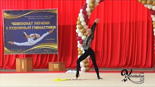 Khrystyna Pohranychna Ribbon AA - Ukrainian Championships 2021 (May)