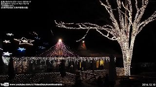 広島冬のイルミネーション 2016-17 広島市植物公園 「花と光のページェント」 12.10 Part10/10 「大花壇エリア」 Hiroshima illumination