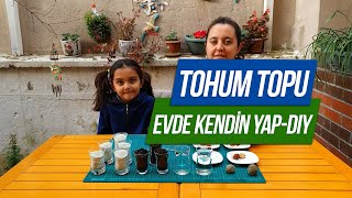 Evde Kendin Yap Tohum Topu DIY